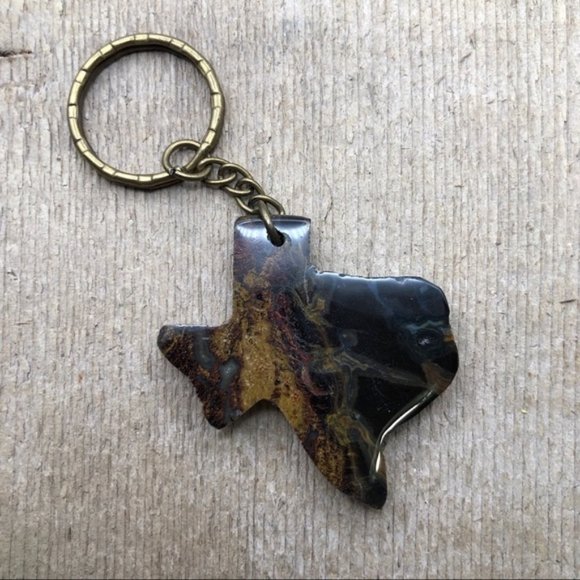 Bob & Alice Rock! Other - Dark Camo Jasper Stone Texas Keychain